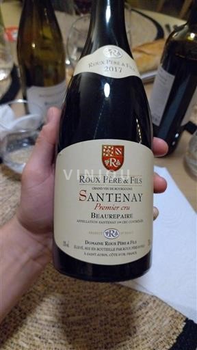 Bourgogne Santenay Premier Cru Roux Père & Fils Beaurepaire 2017