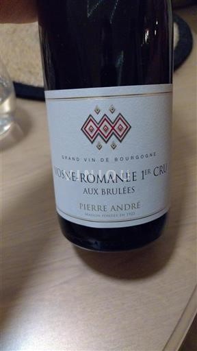 Burgund Vosne-Romanée Premier Cru Pierre André Aux Brûlées 2013