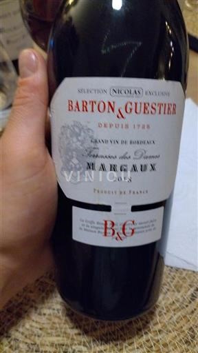 Bordeaux Margaux Barton & Guestier 2018