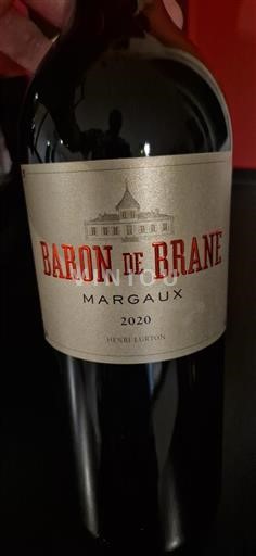 Bordeaux Margaux Baron De Brane 2020