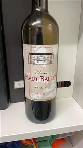 Bordeaux Fronsac Haut Ballet 2010