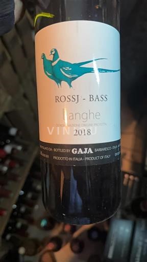 Piemonte Langhe Gaja Rossj-Bass 2018