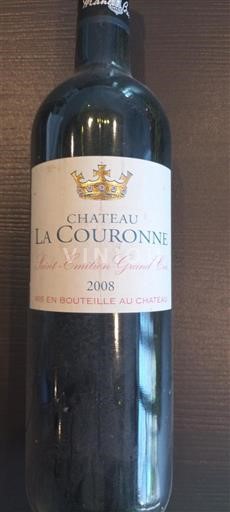 Bordeaux Saint-Émilion Grand Cru Grand Cru Château La Couronne 2008