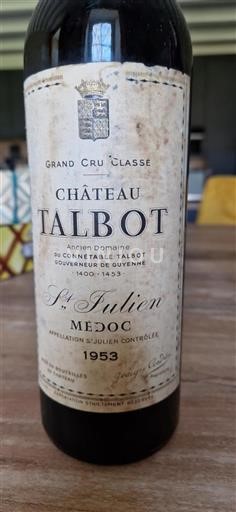 Bordeaux Saint-Julien Grand Cru Talbot 1953