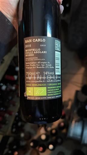 Wines of Veneto Montello and Colli Asolani San Carlo 2016