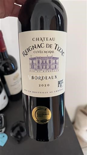 Bordeaux Château Reignac De Tizac Noane 2020