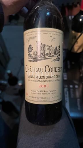 Bordeaux Saint-Émilion Grand Cru Grand Cru Château Coudert 2003