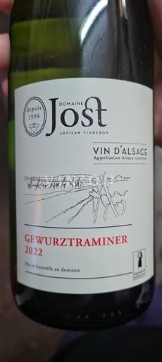 Alsace Domaine Jost Gewurztraminer 2022