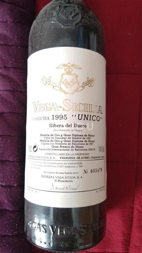 Castilla y León Ribera del Duero Vega Sicilia Unico 1995