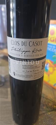 Roussillon Banyuls Clos Du Casot Banyuls Rimage 2017