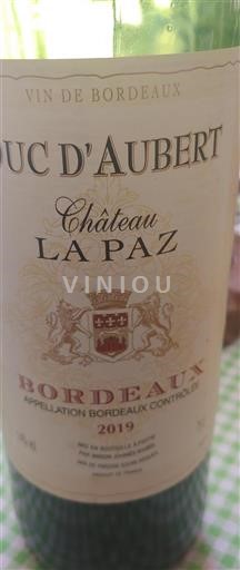 Bordeaux Château La Paz 2019