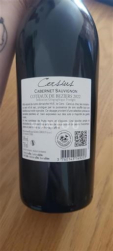 Linguadoca e Rossiglione Coteaux di Béziers Alma Cersius Cersius 2022