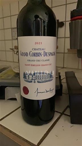 Bordeaux Saint-Émilion Grand Cru Grand Cru Château Grand Corbindespagne 2021