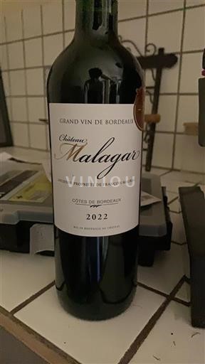 Bordeaux Côtes-de-Bordeaux Grand Cru Château Malagar 2022