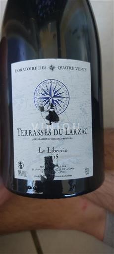 Languedoc Terrasses du Larzac L'oratoire Des Quatre Vents Le Libeccio 2015