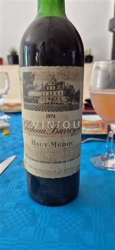 Burdeos Haut-Médoc Barreyres 1974
