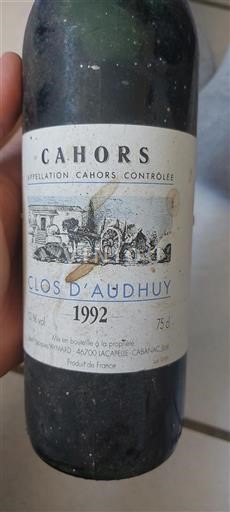 Sud-Ovest Cahors Clos Audhuy 1992