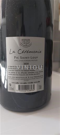 Languedoc Pic-saint-loup La Cérémonie 2020