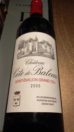 Bordeaux Saint-Émilion Grand Cru Grand Cru Château Côte De Baleau 2005