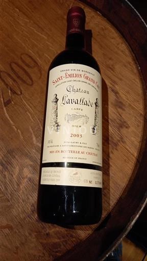 Bordeaux Saint-Émilion Grand Cru Grand Cru Château Lavallade Carpe Diem 2003