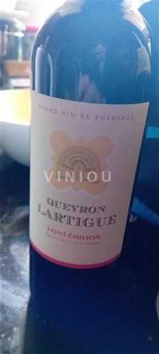 Bordeaux Saint-Émilion Château Queyron Lartigue 2016