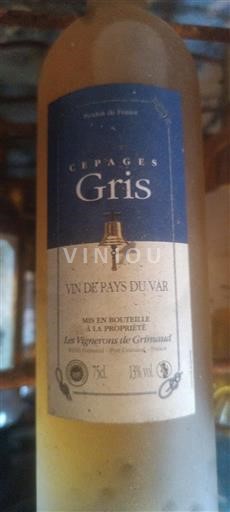 Provenza Non specificato Les Vignerons De Grimaud Gris Senza annata