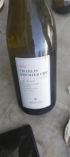 Borgogna Chablis Premier Cru Premier Cru Domaine S Brocard Vau de Vey 2014