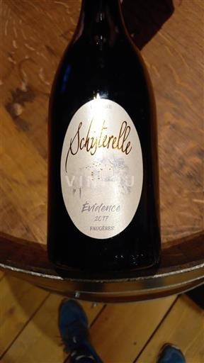 Languedoc Faugères Domaine Schisterelle Évidence 2017