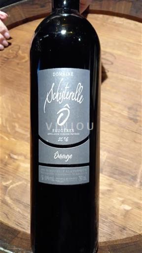 Languedoc Faugères Domaine Schisterelle Êmage 2016