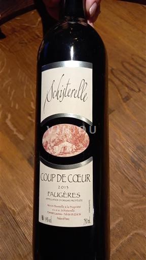 Languedoc Faugères Domaine Schisterelle Coup de Coeur 2013
