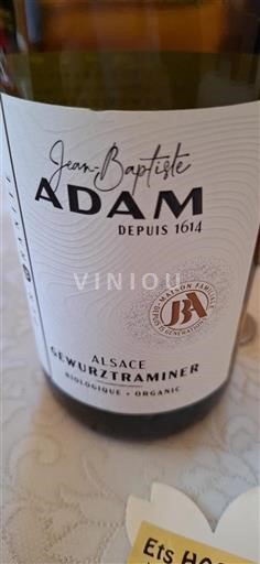 Alsace Gewurztraminer Jean Baptiste Adam Non Millésimé