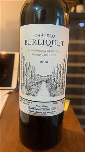 Bordeaux Saint-Émilion Grand Cru Grand Cru Château Berliquet 2018