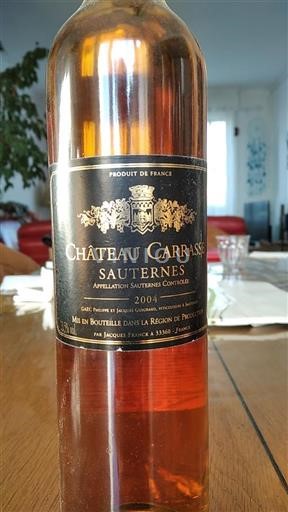 Bordeaux Sauternes Château Carrasse 2004
