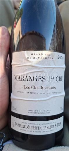 Bourgogne Ospecificerad Premier Cru Domaine Maurice Charleux & Fils Les Clos Roussots 2020
