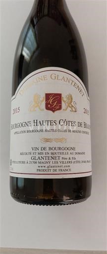 Bourgondië Hautes Côtes de Beaune Domaine Glantenet 2015
