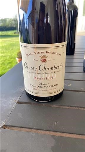 Bourgondië Gevrey-Chambertin Grand Cru Maison François Martenot 1998