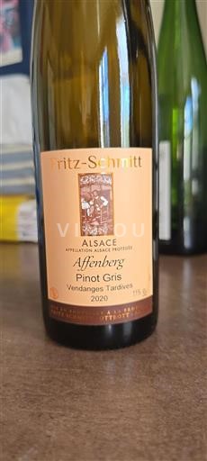 Alsace Domaine Fritzschmitt Affenberg 2020