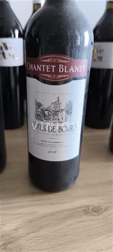 Bordeaux Côtes-de-bourg Château Chantet Blanet 2016