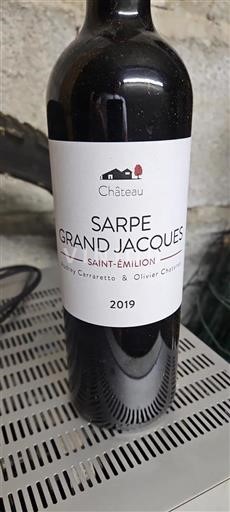 Bordeaux Saint-Émilion Château Sarpegrandjacques 2019