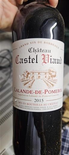 Burdeos Lalande-de-Pomerol Château Castel Viaud 2015