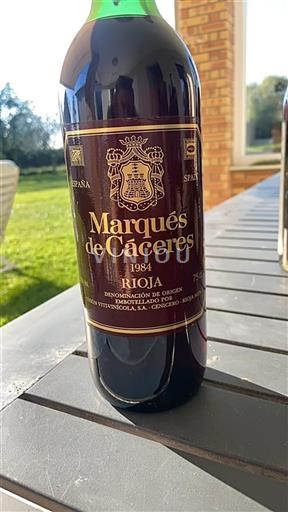 Rioja Marqués De Cáceres 1984
