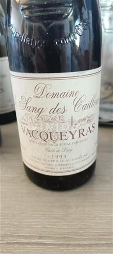 Údolí Rhôny Vacqueyras Domaine Le Sang Des Cailloux de Lopy 1993