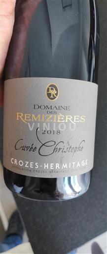 Rhône Valley Crozes-Hermitage Domaine Des Remizieres Christophe 2018