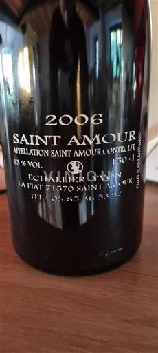 Vin Rouge sec Echallier Yvon 2006 France Beaujolais Saint-Amour AOC