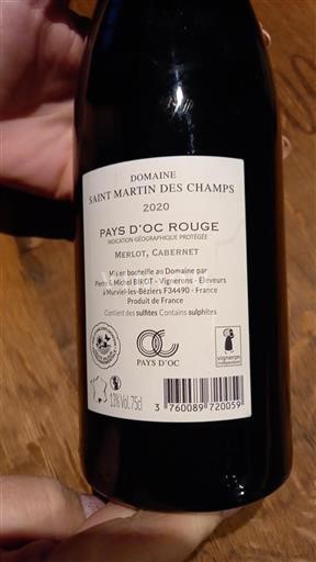 Languedoc-Roussillon Pays d'Oc Saint Martin Des Champs 2020