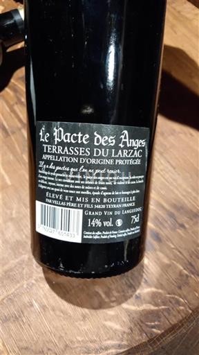 Languedoc Terrasses-du-larzac Vellas Père Et Fils Le Pacte des Anges 2016