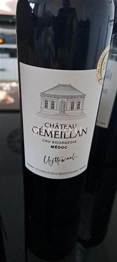 Vin Rouge sec Château Gémeillan Non millésimé France Bordeaux Médoc AOC Cru Bourgeois