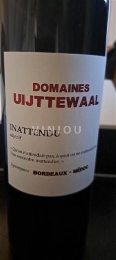 Bordeaux Médoc Domaine S Uijttewaal Inattendu 2021
