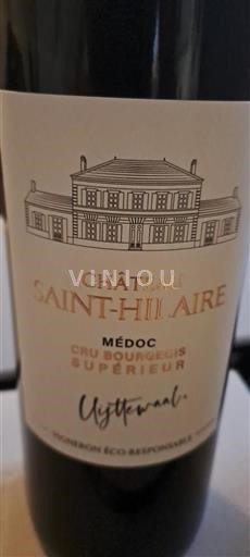 Bordeaux Médoc Cru Bourgeois Supérieur Sainthilaire 2022