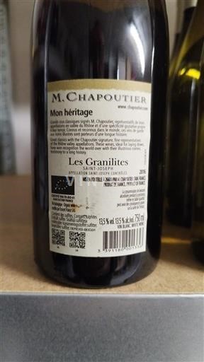 Rhône Valley Saint-Joseph M. Chapoutier Les Granilites 2016
